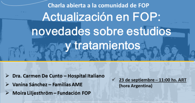 Charla, Actualización en FOP: novedades sobre estudios y tratamientos
